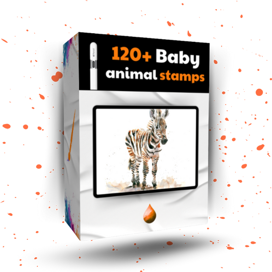 120+ Baby Animal Stamps for Procreate